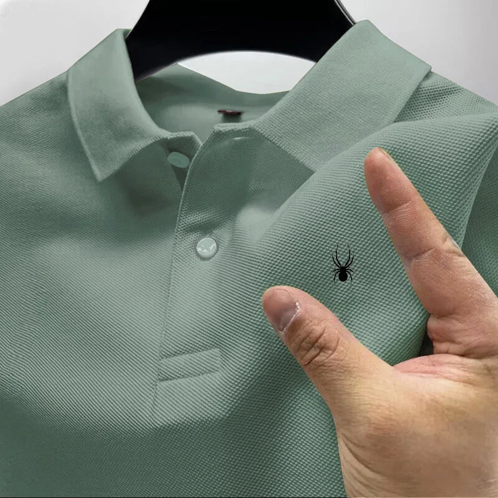 2026 Hot Sale Men's Summer Casual Breathable Comfortable Polo Shirt Men's Solid Color High Quality Short Sleeve T-Shirt 