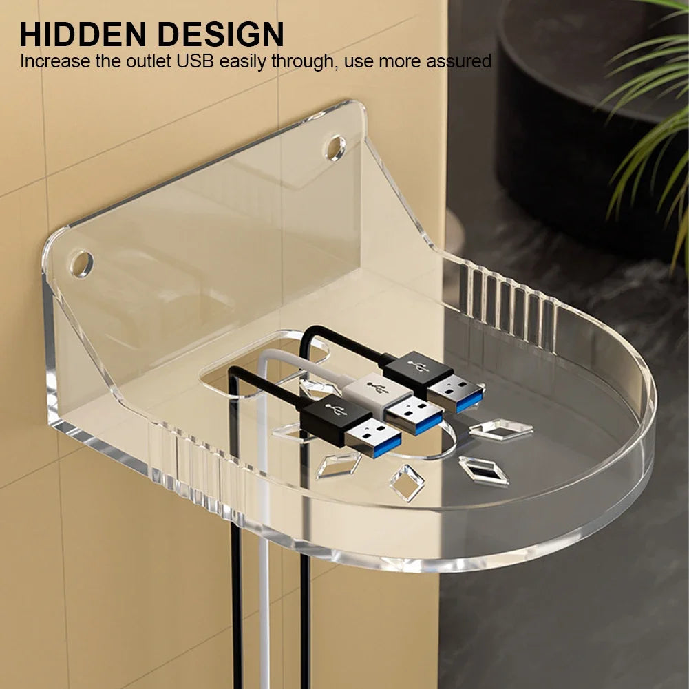 Floating Shelves For Security Camera Small Wall Shelf Acrylic Clear Floating Shelves No Drilling For Bathroom Bedroom Kitchen