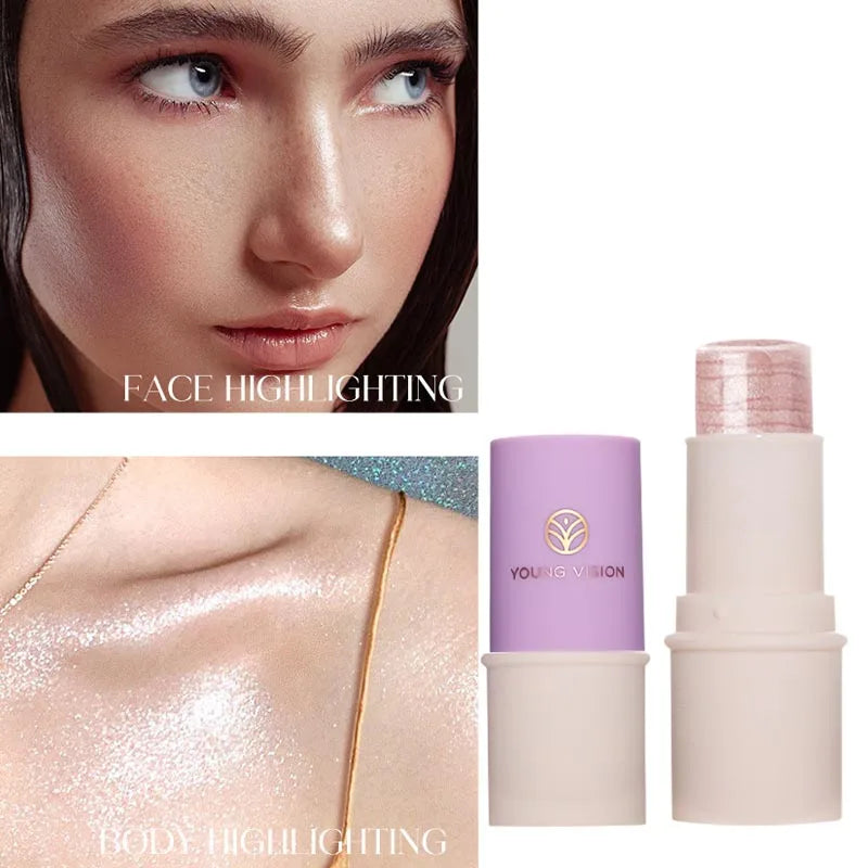 LANGMANNI Tri-Color Multi-Functional Face Brightening Contour Stick Contouring & Brightening Skin-Perfecting Stick