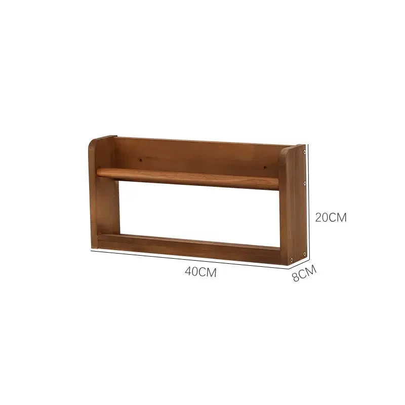Wood Floating Shelves Wall Nursery Book Shelves Kids Bookshelf for Living Room Bedroom Decor Kitchen Spice Bathroom Storage Rack
