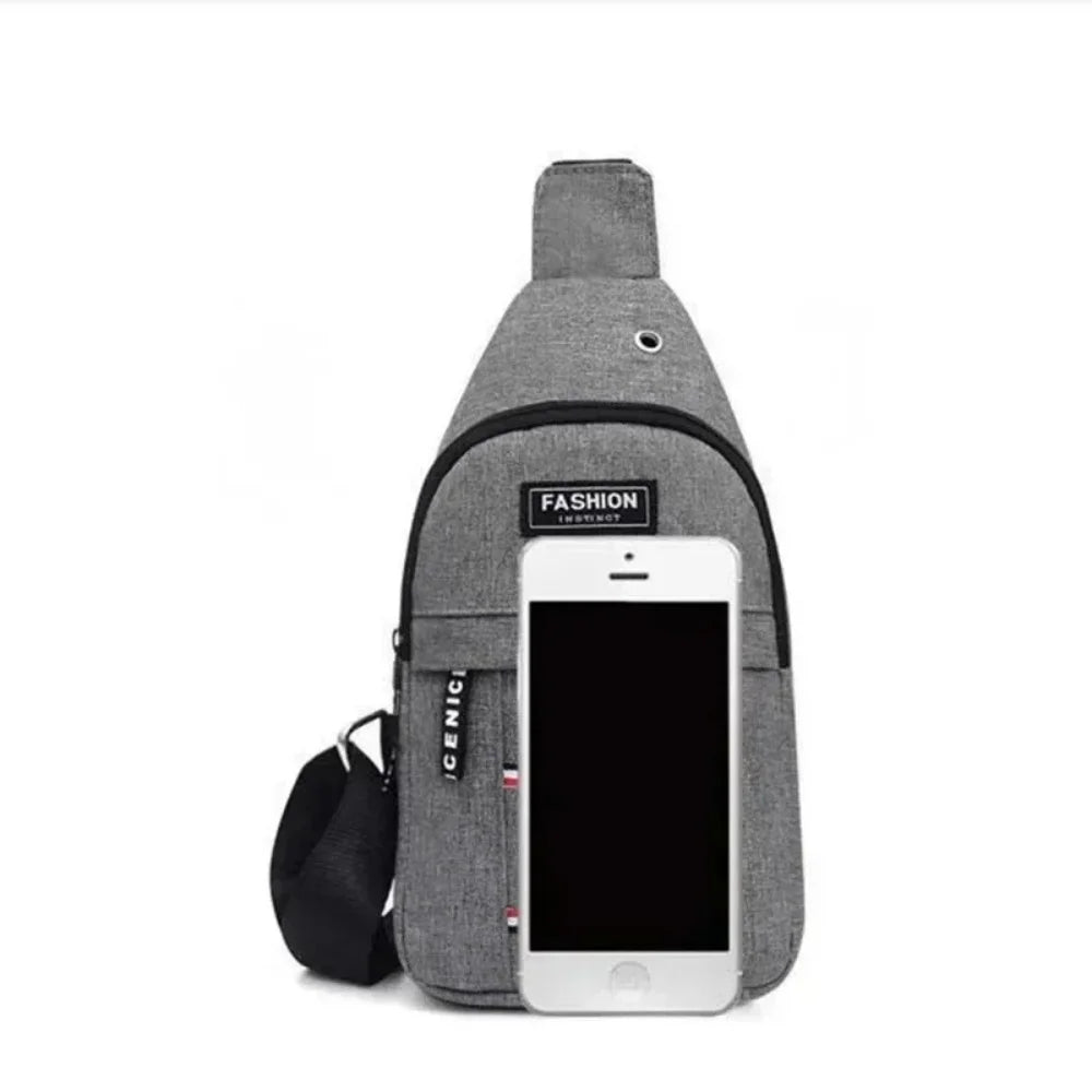 Classic Fashion Canvas Waterproof Sling Chest Crossbody Bag Sport Travel Outdoor Bag Practical Casual Daily Carry Capacity Bags