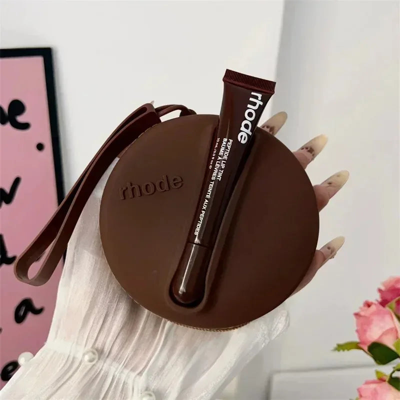 Lip Gloss Glaze Makeup Organizer Female Toiletry Kit Bag Make Up Case Storage Bags Pouch Box Cosmetic Box Organizer Zip Mirror