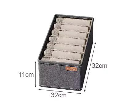 Closet Underwear Organizer Storage Box Drawer Fabric Foldable Cabinet Closet Storage Boxes for Storing Socks Underwear Ties Belt
