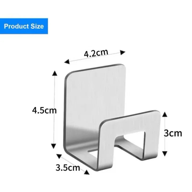 Metal Self Adhesive Hook Sink Sponge Storage Holder Kitchen Holder Stainless Steel Sink Lid Dish Rack Kitchen Wire Rag Organizer