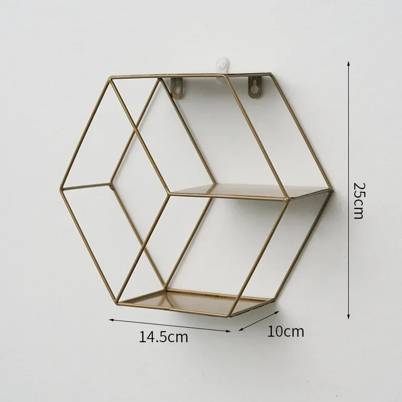 Wall Mounted Floating Shelves Decorative Shelves Circular Storage Rack Creative Plant Flower Pot Tray Nordic Home Decoration