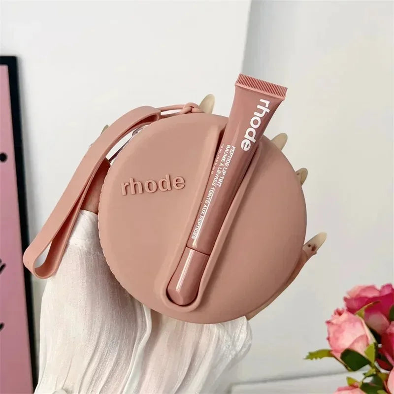 Lip Gloss Glaze Makeup Organizer Female Toiletry Kit Bag Make Up Case Storage Bags Pouch Box Cosmetic Box Organizer Zip Mirror