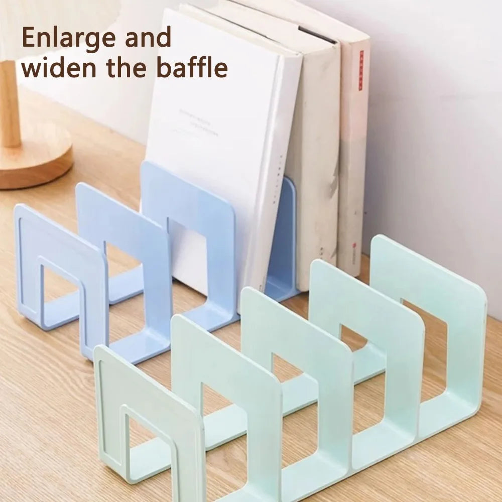 Multi-function Book Magazine Bookshelf Storage Bookends Stand Desk Organizer Holder for Books CD Files School Office Supplies