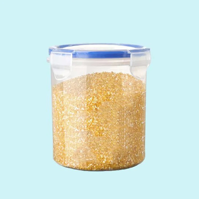 Sealed Jars With Scale Grain Storage Tank Kitchen Food Fresh-keeping Boxes Refrigerator Organize Container Seasoning Spices Can