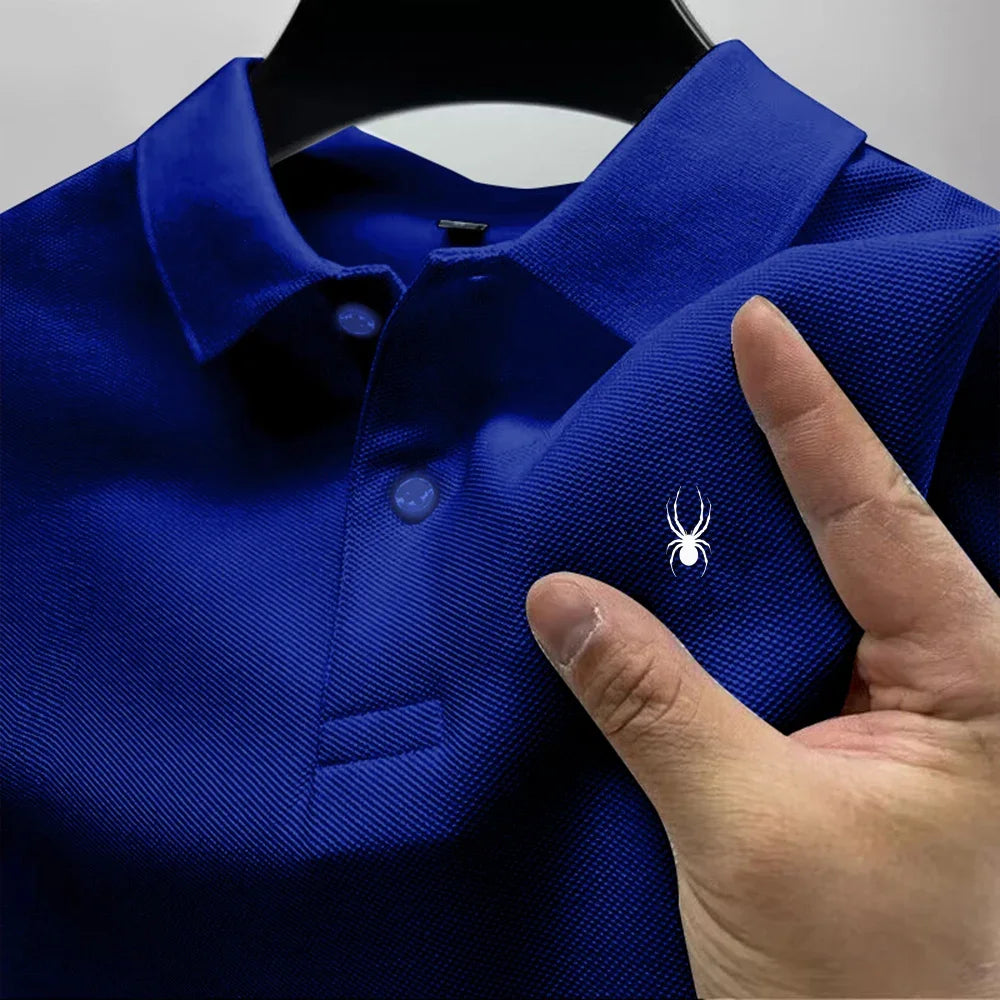 2026 Hot Sale Men's Summer Casual Breathable Comfortable Polo Shirt Men's Solid Color High Quality Short Sleeve T-Shirt 