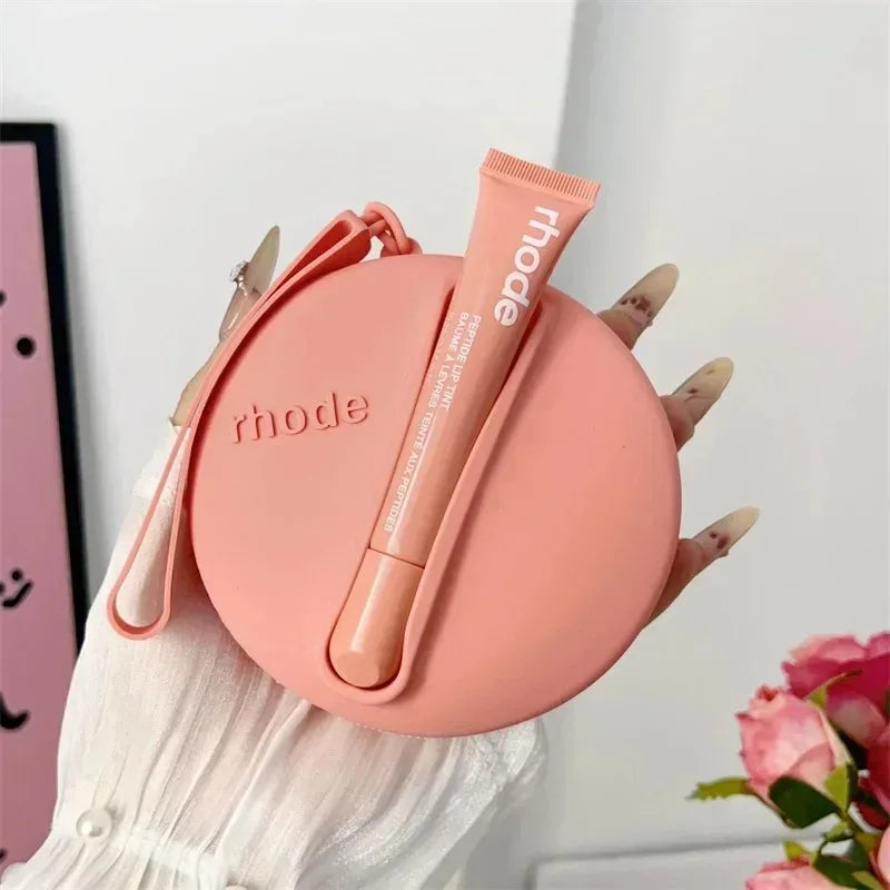 Lip Gloss Glaze Makeup Organizer Female Toiletry Kit Bag Make Up Case Storage Bags Pouch Box Cosmetic Box Organizer Zip Mirror