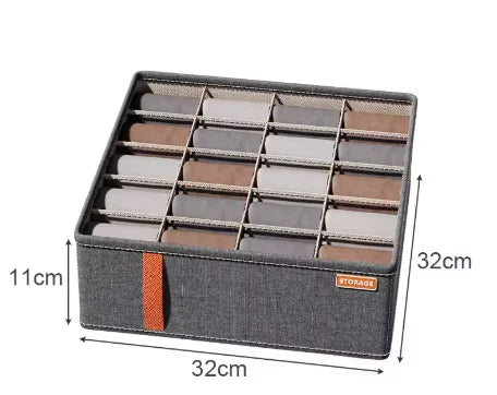 Closet Underwear Organizer Storage Box Drawer Fabric Foldable Cabinet Closet Storage Boxes for Storing Socks Underwear Ties Belt