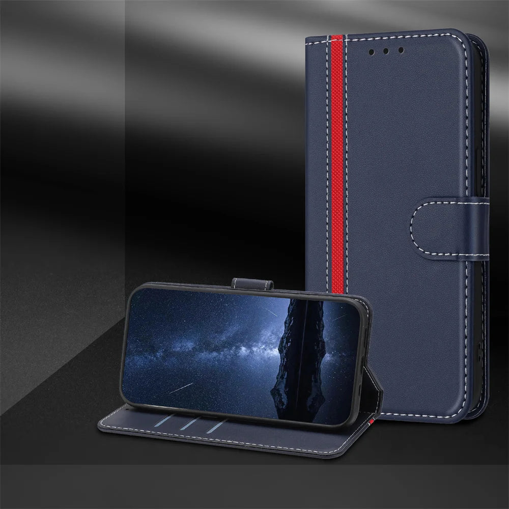 Luxury Leather Magnetic Flip Wallet Book Case For Xiaomi Redmi Note 15 14 13 Pro 4G 5G Redmi Note 15 14 13 Pro Plus Cover Fundas