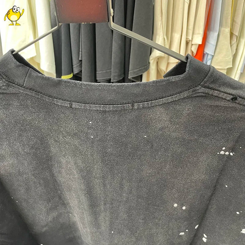 New Satoshi Nakamoto T Shirt Men Woman Fashion Crewneck Washed Damaged Hole Old Graffiti Top Tee Print Short Sleeve Streetwear