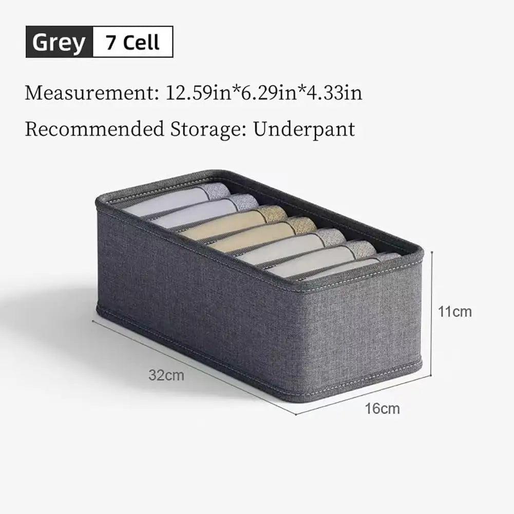 Closet Underwear Organizer Storage Box Drawer Fabric Foldable Cabinet Closet Storage Boxes for Storing Socks Underwear Ties Belt