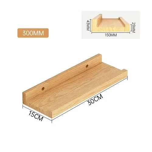 Wood Floating Shelves For Bedroom Living Room Bathroom Kitchen Home Decor Wall Mounted Photos Book Storage Rack Display Stand