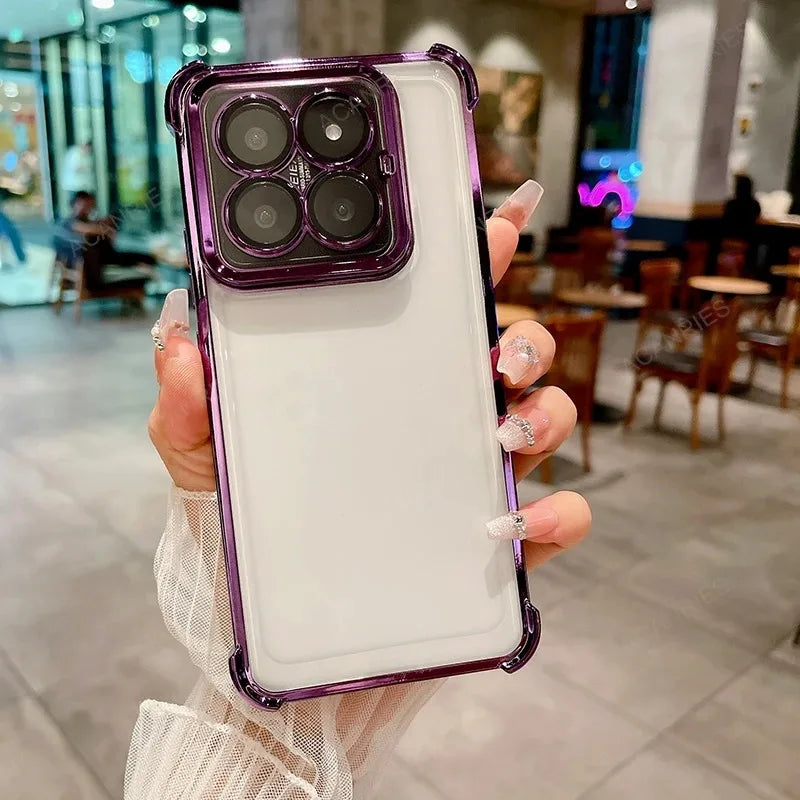 Multi-style cases for Xiaomi 14T Pro 5G case TPU soft silicone transparent mi 14 mi14tpro 14tpro camera protection shell bumper