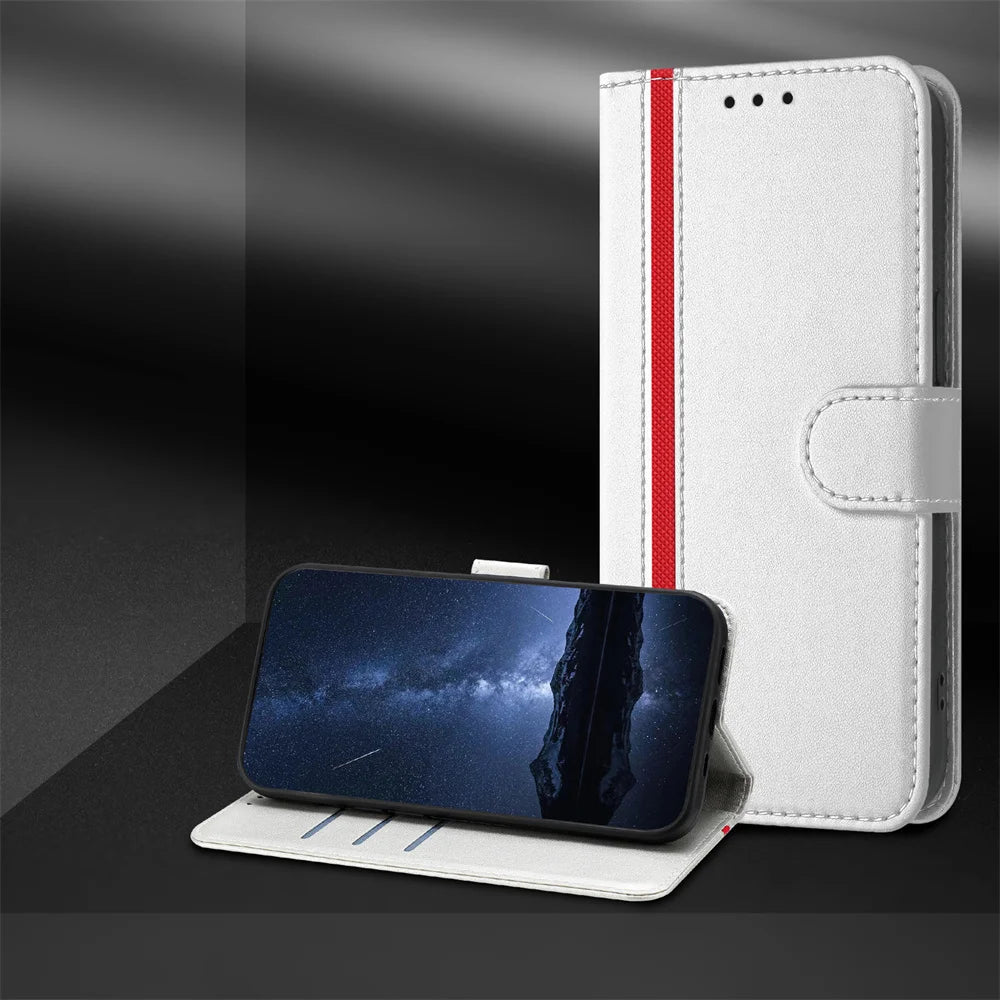 Luxury Leather Magnetic Flip Wallet Book Case For Xiaomi Redmi Note 15 14 13 Pro 4G 5G Redmi Note 15 14 13 Pro Plus Cover Fundas