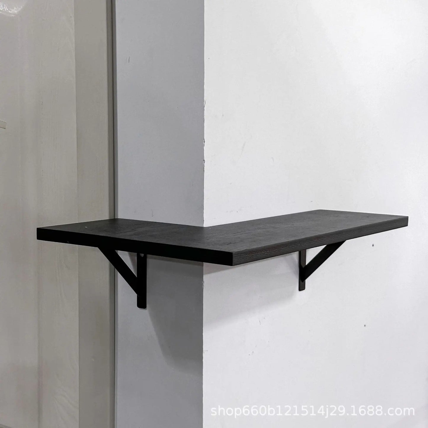 Space Saving Corner Wall Shelves Modern Corner Wall Mounted Shelves Delicate Wood Floating Shelves for Decoration
