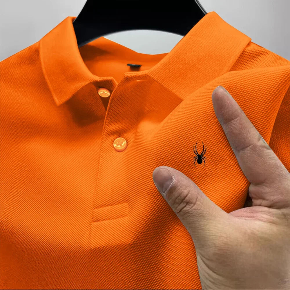 2026 Hot Sale Men's Summer Casual Breathable Comfortable Polo Shirt Men's Solid Color High Quality Short Sleeve T-Shirt 