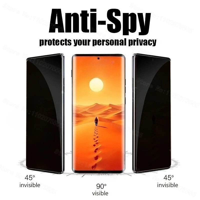 2-IN-1 9D Tempered Glass + 1Privacy Tempered Glass for Infinix Hot 60 Pro Plus Hot 60i 4G Hot 60 Pro Anti-Scratch Tempered Glass