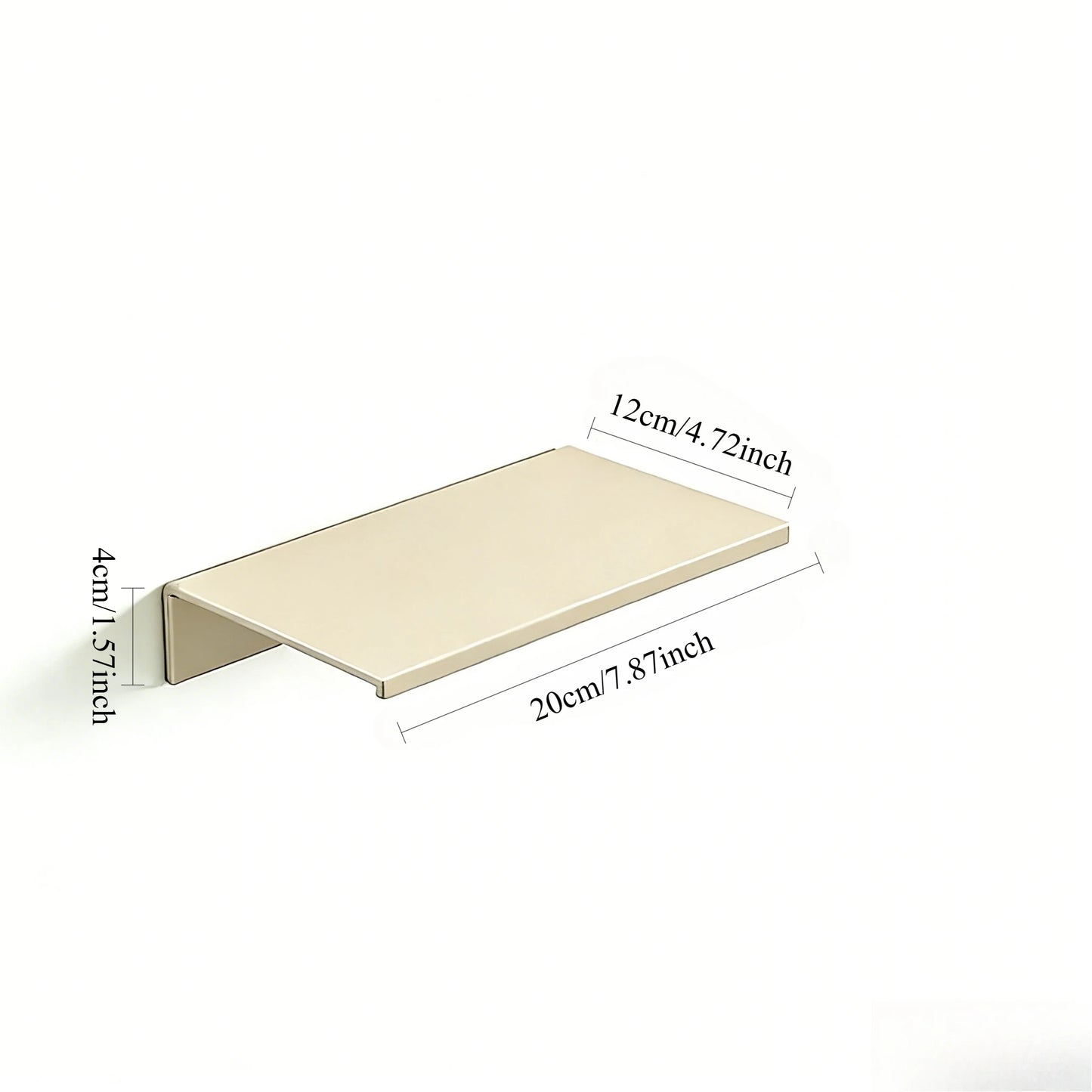 No Drilling Bedroom Decoration Wall Shelves Bathroom Study Living Room Metal Floating Shelves Single-Layer Storage Plants Books