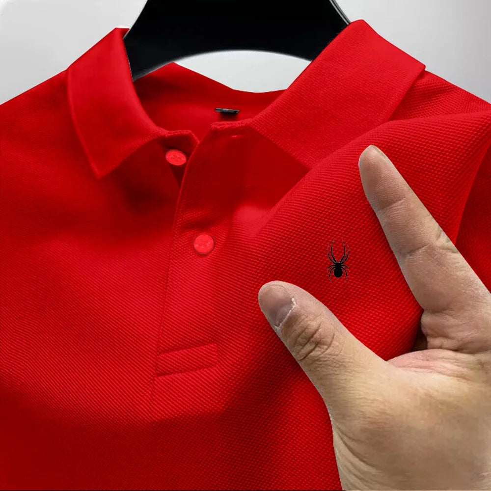 2026 Hot Sale Men's Summer Casual Breathable Comfortable Polo Shirt Men's Solid Color High Quality Short Sleeve T-Shirt 