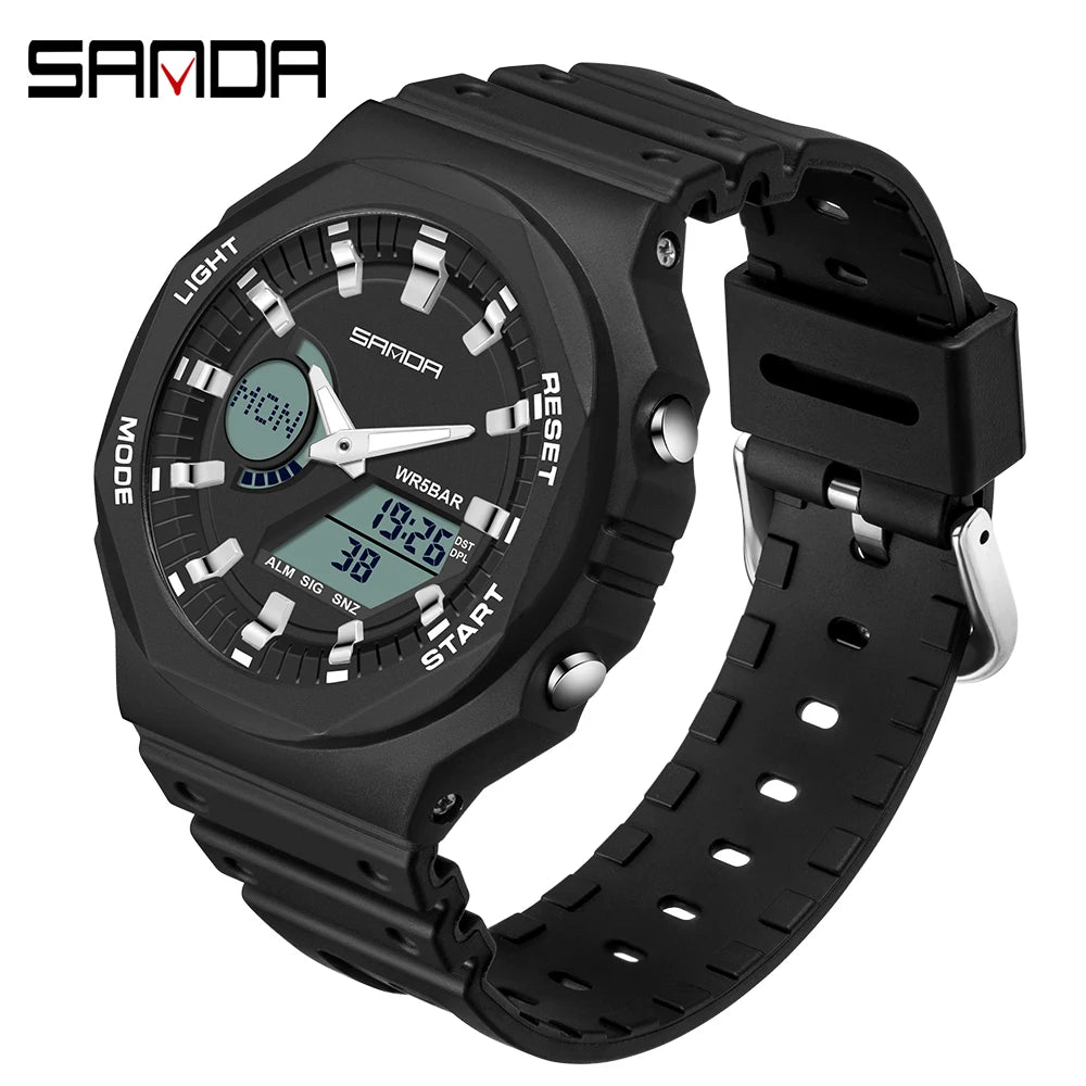SANDA G style Sports Watches Men Ms LED Digital Watches Military Waterproof Date Electronic Watch Boy Girl Relogio Masculino