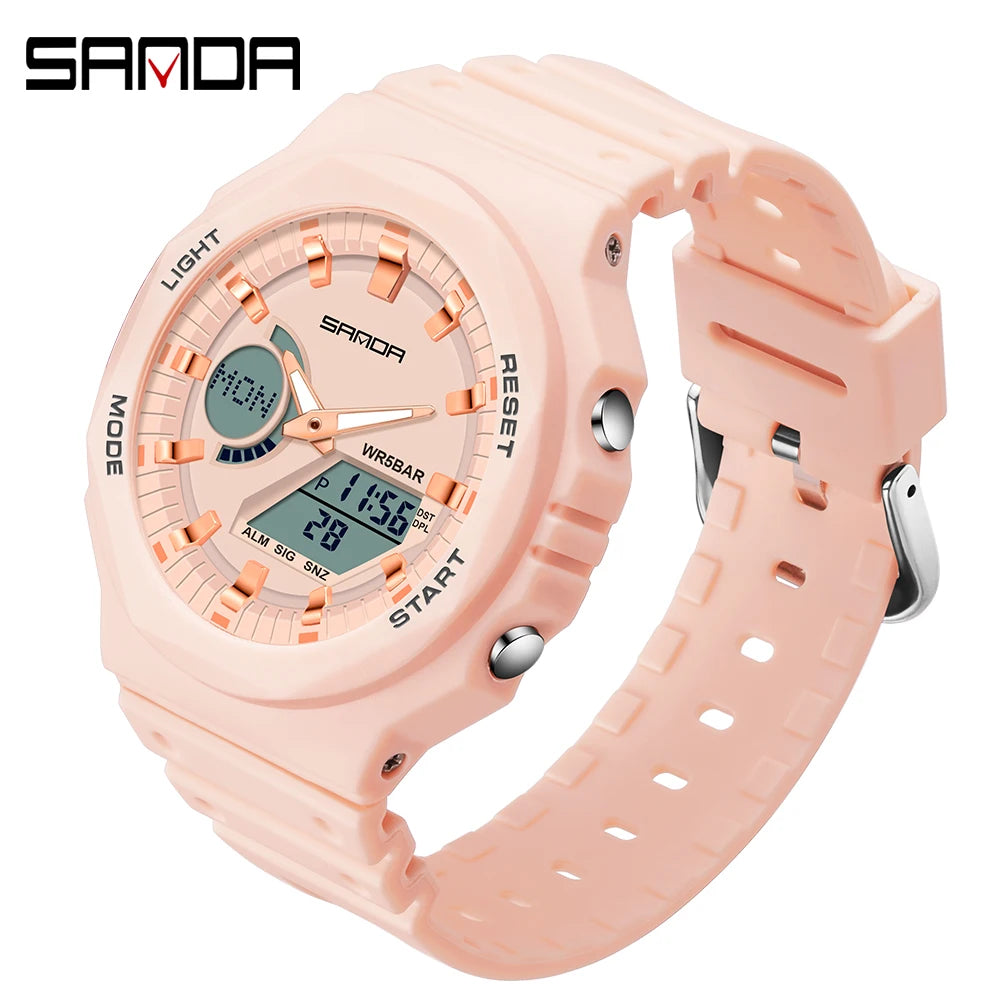 SANDA G style Sports Watches Men Ms LED Digital Watches Military Waterproof Date Electronic Watch Boy Girl Relogio Masculino