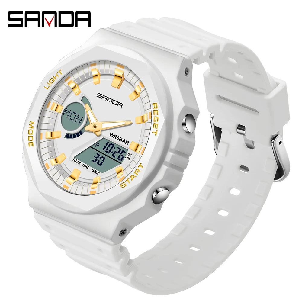 SANDA G style Sports Watches Men Ms LED Digital Watches Military Waterproof Date Electronic Watch Boy Girl Relogio Masculino