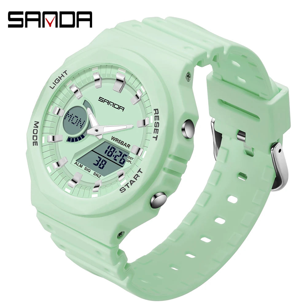 SANDA G style Sports Watches Men Ms LED Digital Watches Military Waterproof Date Electronic Watch Boy Girl Relogio Masculino