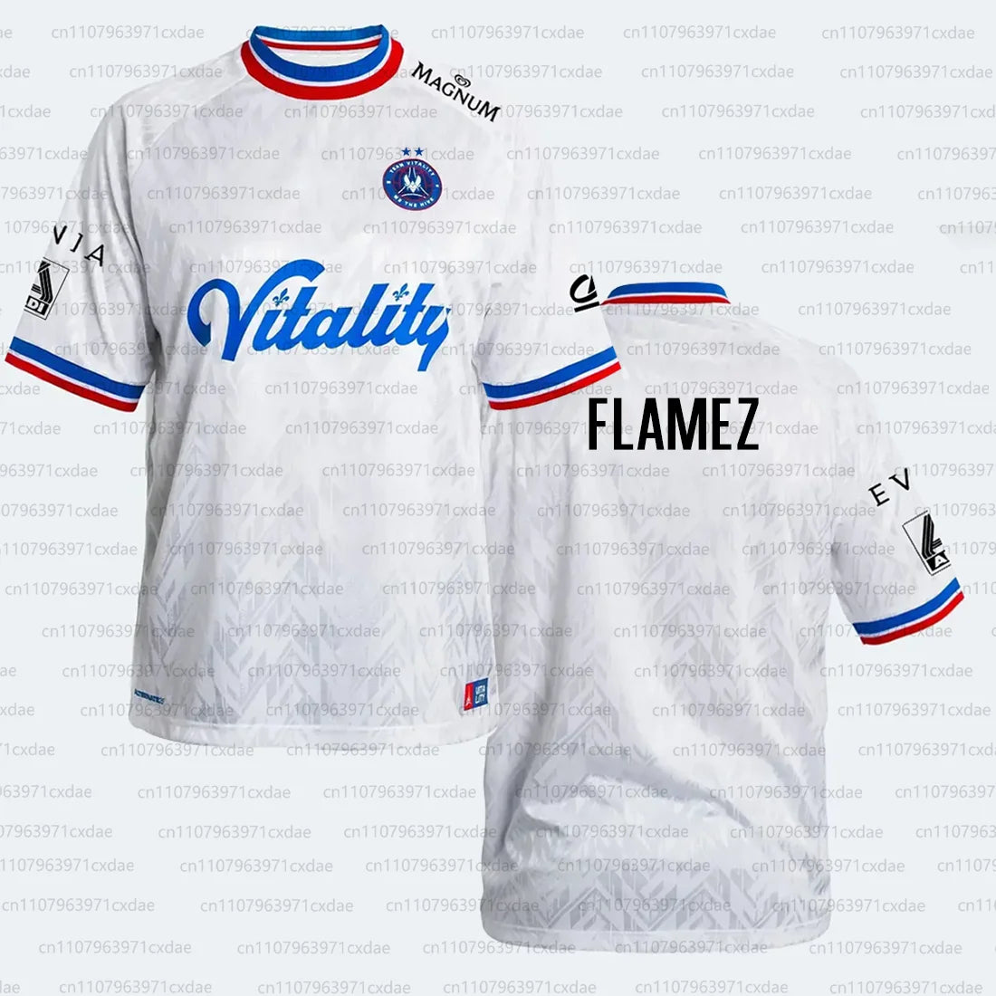 Two Stars Vitality Team 2025 26 CS2 EPL Jerseys ZywOo Fans Fashion Streetwear Uniform Esports Club 3D Print Round Neck T-shirt