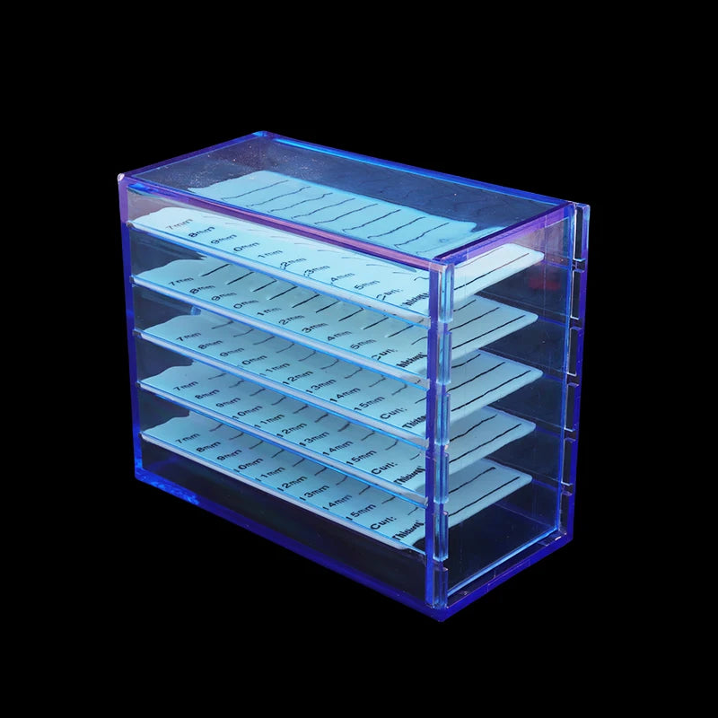 5 Layers Eyelash Extensions Storage Box Acrylic Pallet Lash Organizer Holder Display Stand False Lashes Grafting Makeup Tools