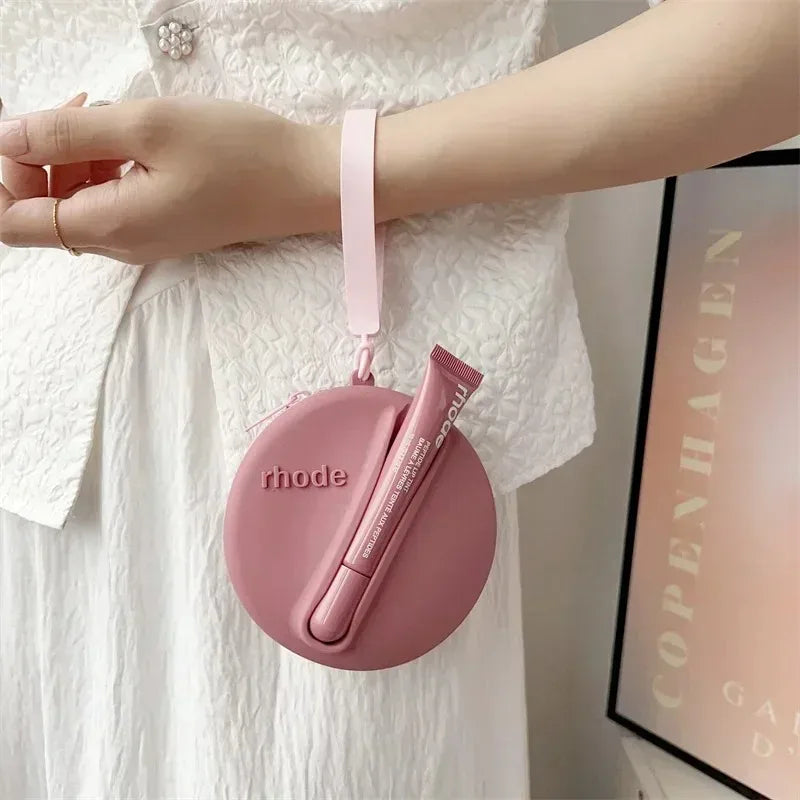 Lip Gloss Glaze Makeup Organizer Female Toiletry Kit Bag Make Up Case Storage Bags Pouch Box Cosmetic Box Organizer Zip Mirror