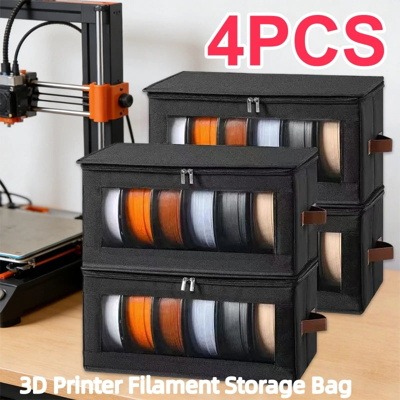 1/4PCS 3D Printer Filament Storage Bag Filament Storage Bag Cover 3D Printing Accessories Holder Rack for Home Office Workshop