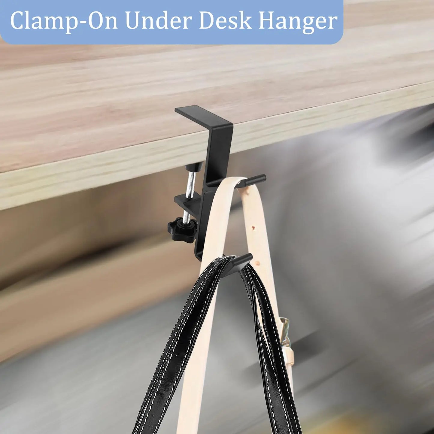 1/2pc Adjustable Desk Edge Hook Gaming Headset Desk Hanger Backpack Storage Hanging Hook Holder Punch-free Home Office Organizer