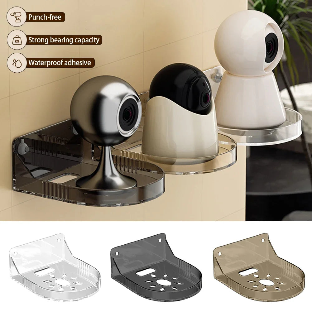 Floating Shelves For Security Camera Small Wall Shelf Acrylic Clear Floating Shelves No Drilling For Bathroom Bedroom Kitchen