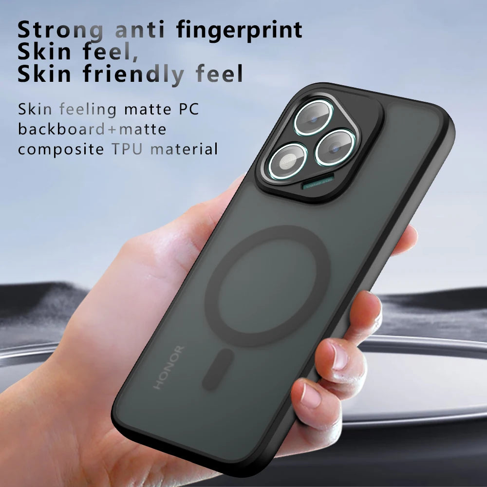 For Magsafe Magnetic Wireless Charging Case For Honor 400 Lite Honor400Lite Shockproof Matte Back Cover Coque