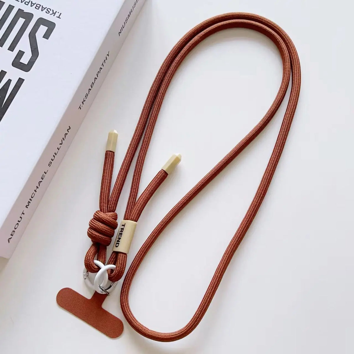 Adjustable Fashion Anti Loss Phone Lanyard 120CM Crossbody Neck Cord Wrist Strap for iPhone 17 Pro Max Case Chain Two Ring Rope