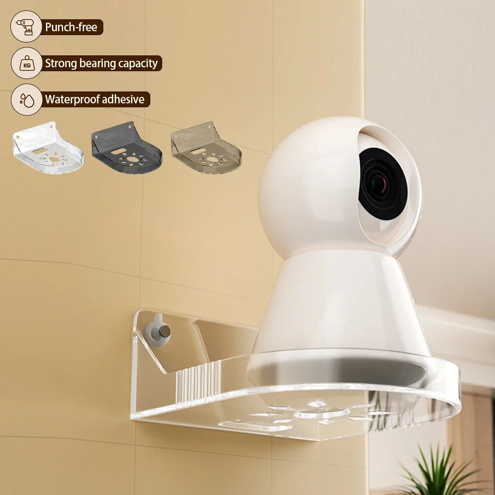 Floating Shelves For Security Camera Small Wall Shelf Acrylic Clear Floating Shelves No Drilling For Bathroom Bedroom Kitchen