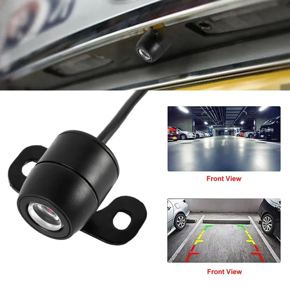 Car high-definition camera, large-angle waterproof CMOS car rear/front/side view reversing camera, rear pull-out camera