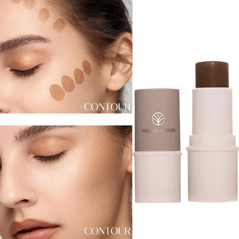 LANGMANNI Tri-Color Multi-Functional Face Brightening Contour Stick Contouring & Brightening Skin-Perfecting Stick