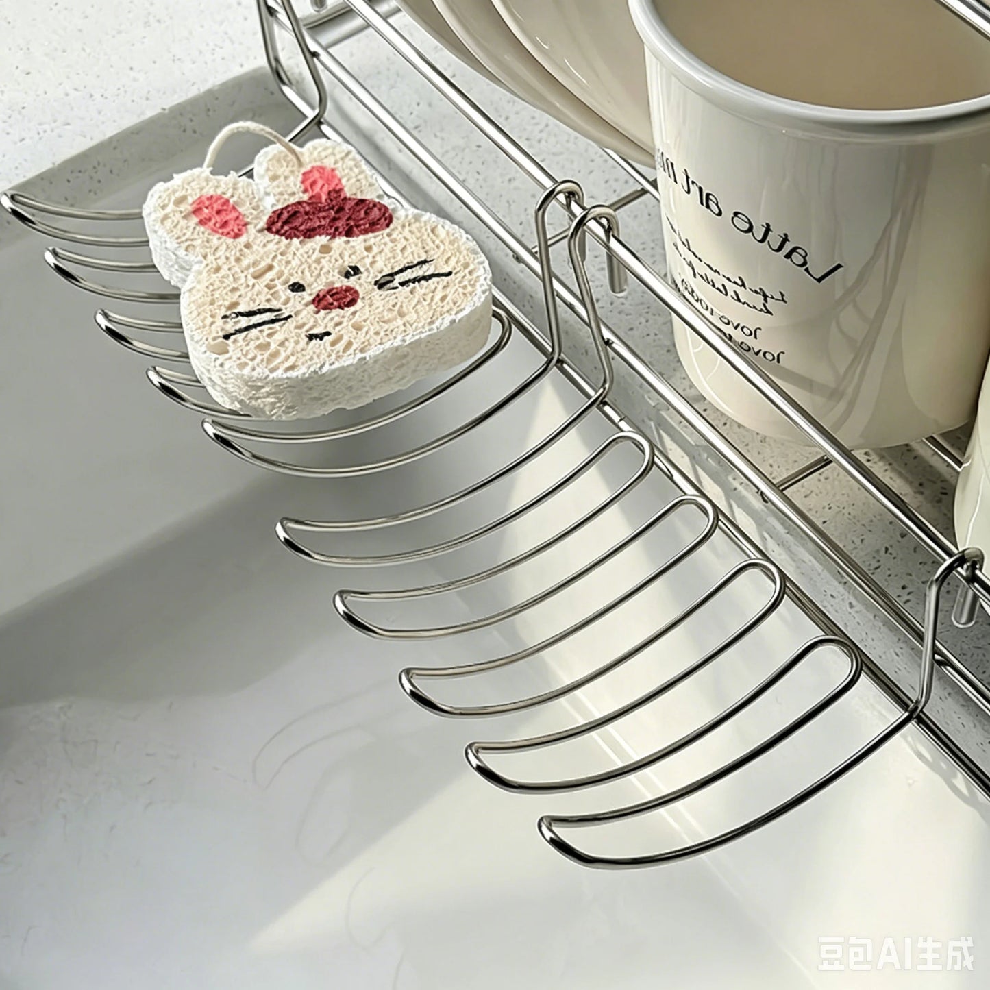1/2pcs Stainless Steel Drain Basket Expansion Small Hanging Rack Storage Rack Storage Basket Stainless Steel Home Goodies