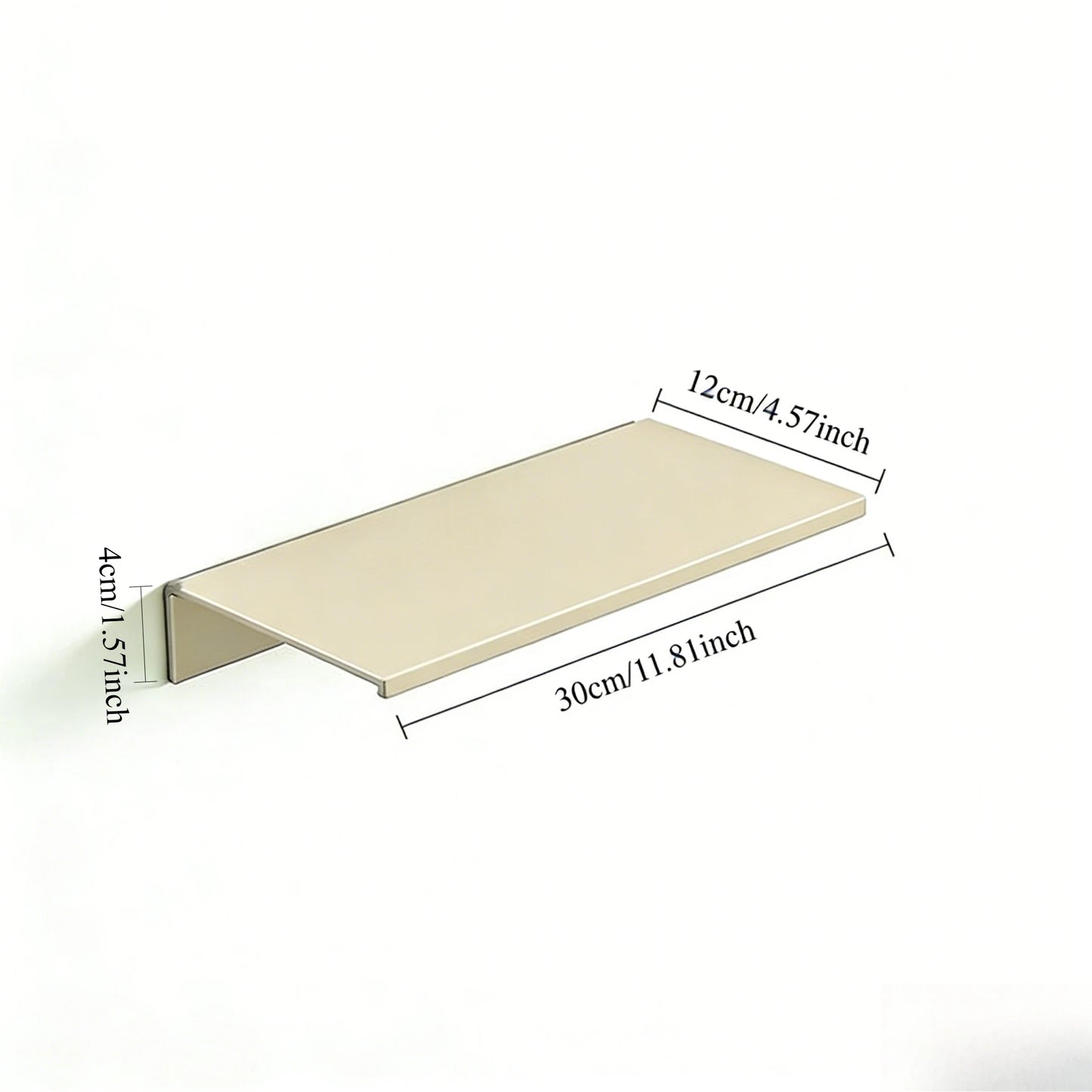 No Drilling Bedroom Decoration Wall Shelves Bathroom Study Living Room Metal Floating Shelves Single-Layer Storage Plants Books