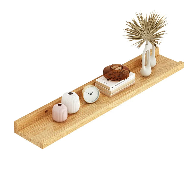 Wood Floating Shelves For Bedroom Living Room Bathroom Kitchen Home Decor Wall Mounted Photos Book Storage Rack Display Stand