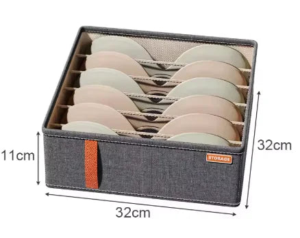 Closet Underwear Organizer Storage Box Drawer Fabric Foldable Cabinet Closet Storage Boxes for Storing Socks Underwear Ties Belt