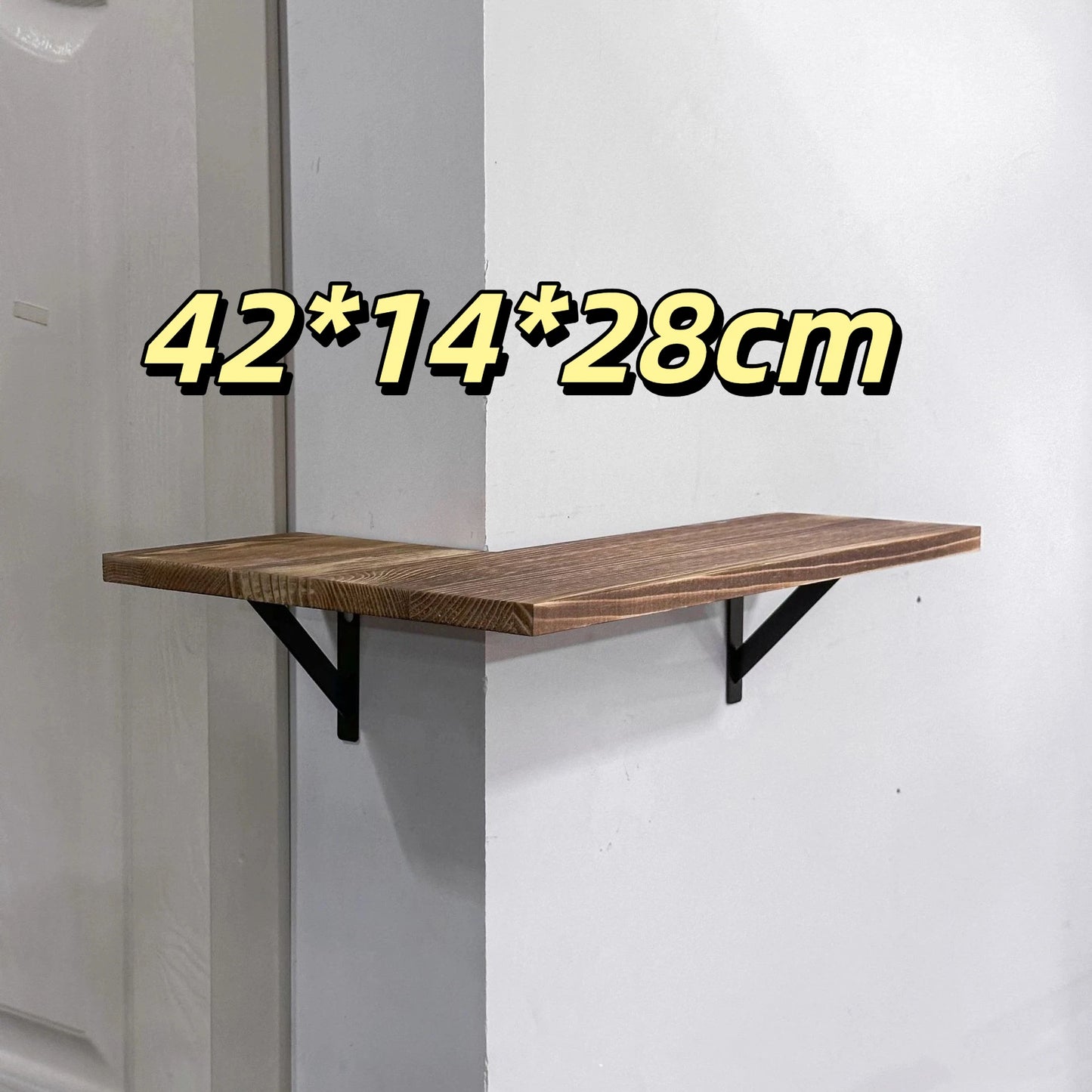 Space Saving Corner Wall Shelves Modern Corner Wall Mounted Shelves Delicate Wood Floating Shelves for Decoration