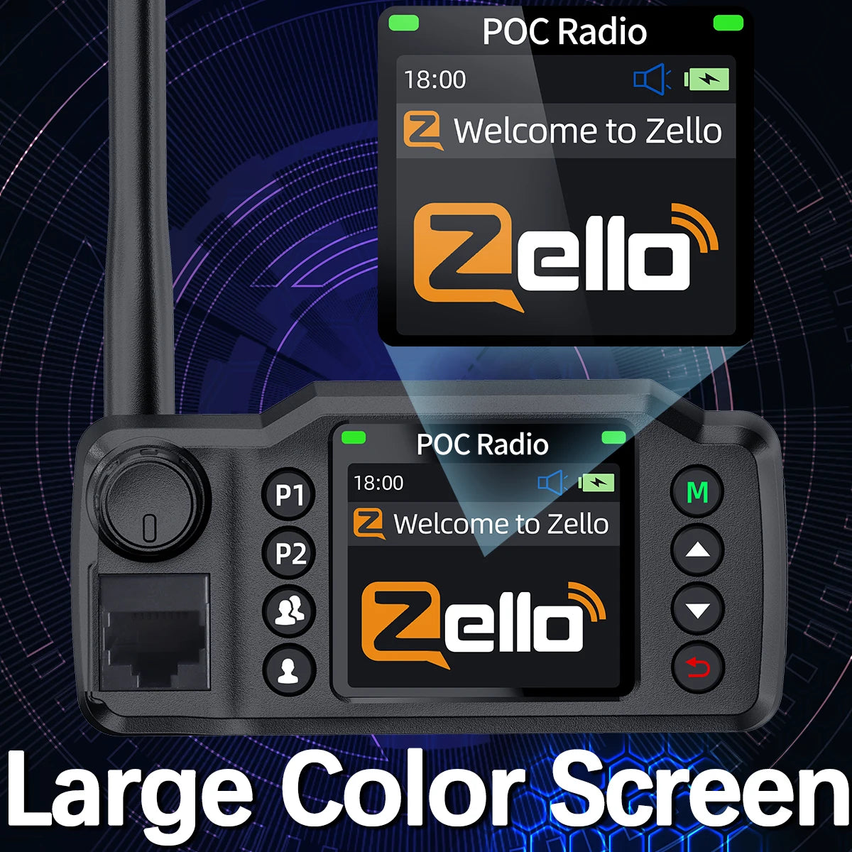 ABBREE GP-8900 Plus Mini POC Network Car Radio Zello GPS Long Distance 4G Android WiFi Dual SIM For Vehicle Fleet Search&Rescue