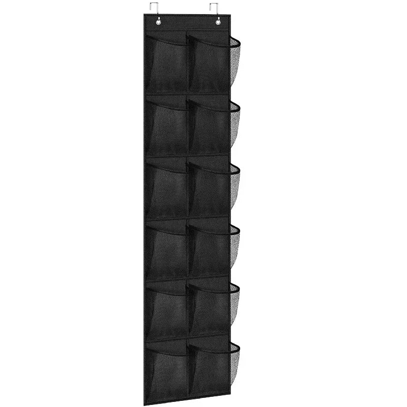 Over The Door Shoe Rack With12/14/24/28/35/40 Large Mesh Pockets Hanging Shoe Organizer For Closet Hanging Shoe Rack Holder