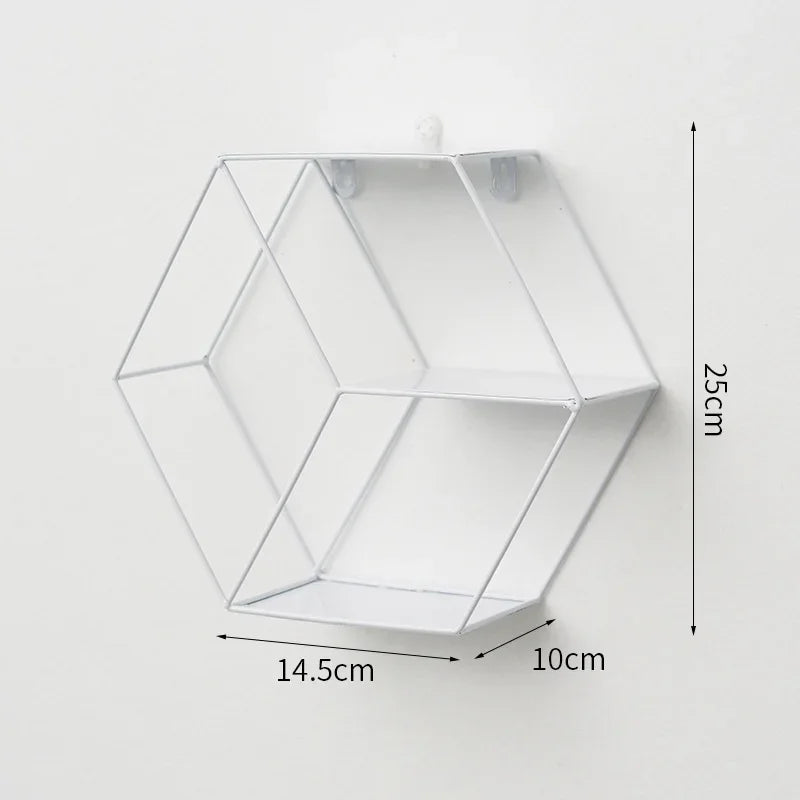 Wall Mounted Floating Shelves Decorative Shelves Circular Storage Rack Creative Plant Flower Pot Tray Nordic Home Decoration