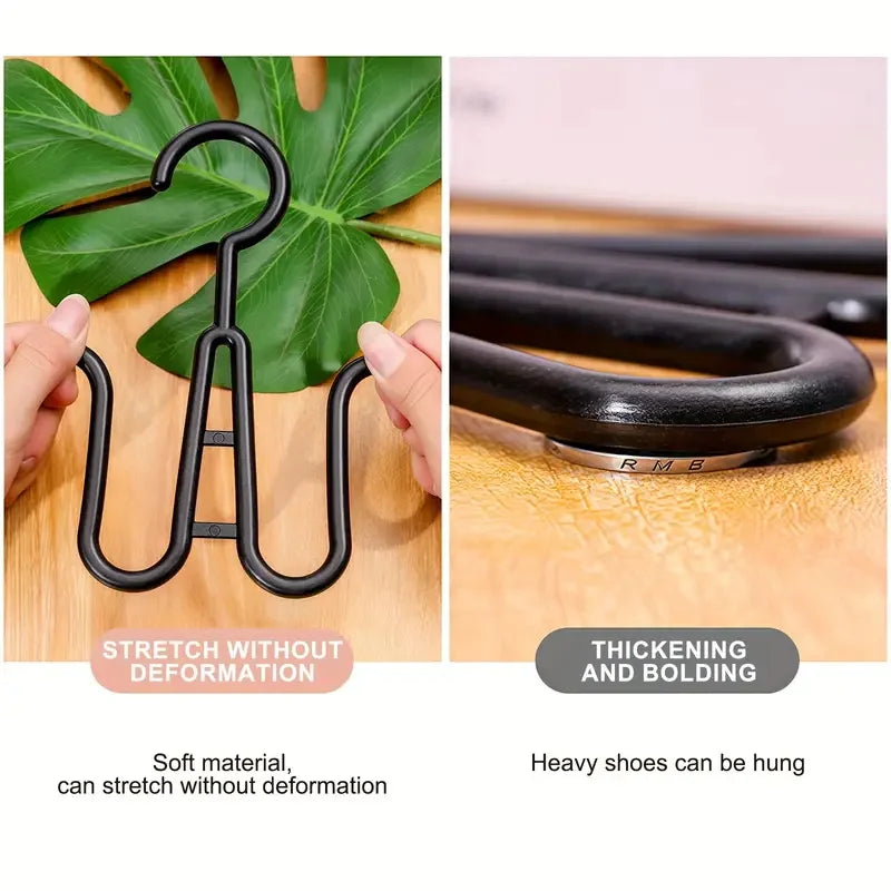 2pcs Plastic Wig Hangers Portable Wig Hanger-Stylish And Convenient Wig Black Wig Hooks Convenient Storage for Multiple Wig
